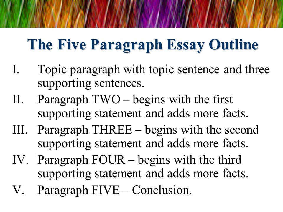Paragraph Structure Questions - All Grades